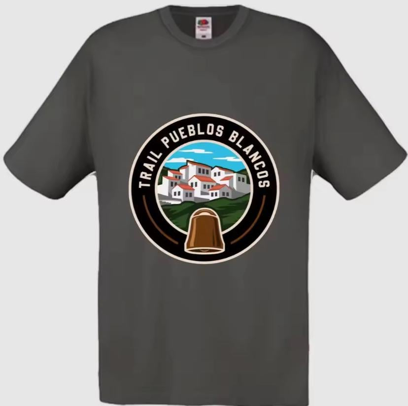 Preventa Camiseta gris de paseo TRAIL PUEBLOS BLANCOS