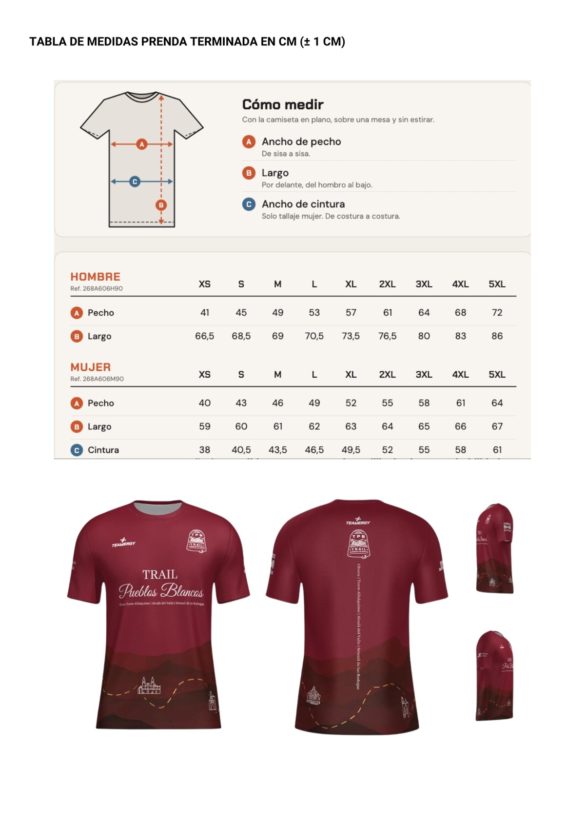 Camiseta técnica 4ª EDICIÓN TRAIL PUEBLOS BLANCOS