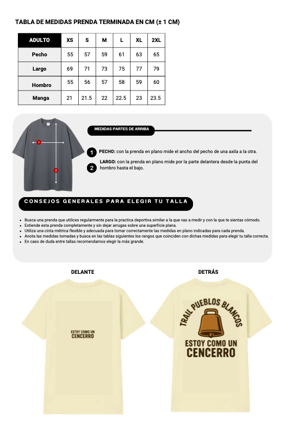Preventa Camiseta beige de paseo "Estoy como un cencerro"
