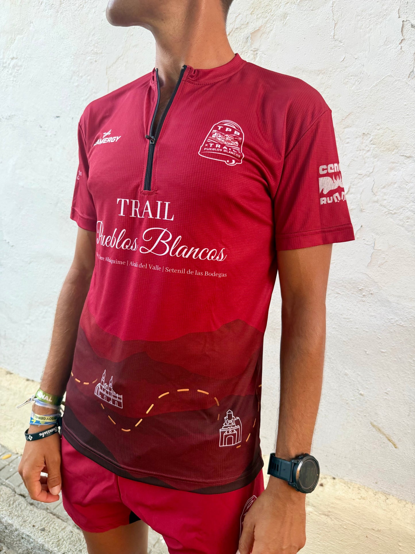 Camiseta técnica cremallera 4ª EDICIÓN TRAIL PUEBLOS BLANCOS